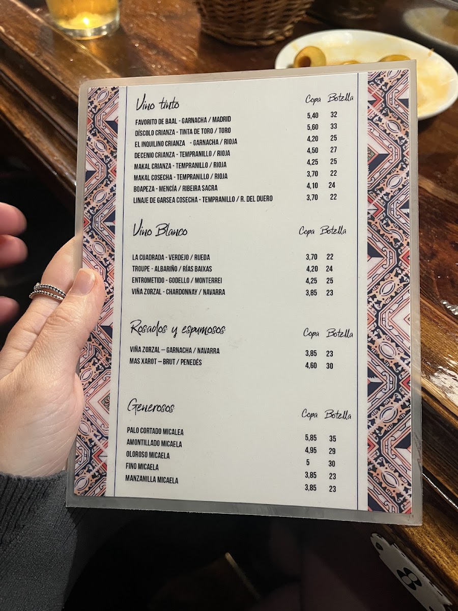 Menu Taberna La Elisa L Restaurante Comida Espanola Madrid-6